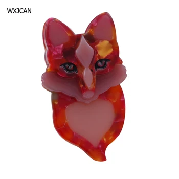 WXJCAN fibre acetat de brosa pisica față Broșe rucsac cămașă de decor lucrate Manual animale de mediu corsaj bijuterii din acril