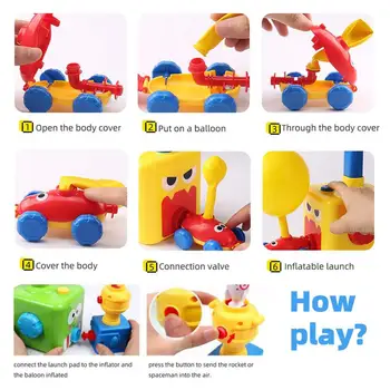 Fierbinte Jucărie științele Educației Putere Masina Balon Montessori jucării Experiment Jucărie Distractiv Inerțiale Turnul de Lansare Masini Jucarii pentru Copii Cadouri