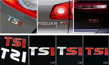 Noi 3D STI Chrome Insigna Logo Emblema Autocolant pentru Volkswagen VW Golf, Tiguan Lavida Bora Passat CC Sagitar Magotan