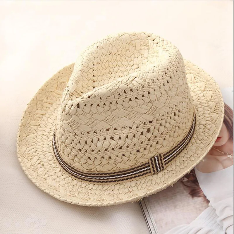 Pentru Vară, Plajă, Soare Barbati Panama Pălărie De Paie Jazz Casual Sex Fedora Pălărie Pentru Bărbați și Femei De Moda Brand Vizor Capac | Pălării bărbați / www.primaria-urzicuta.ro